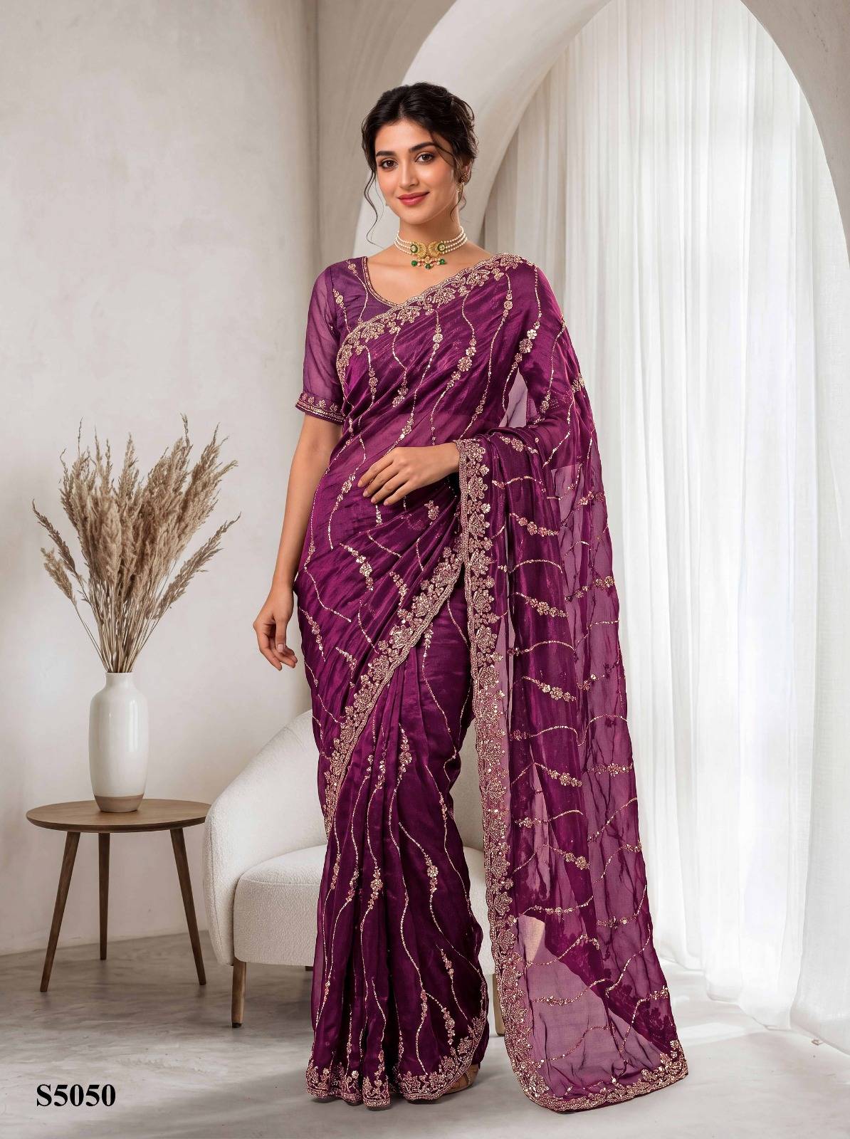 PAVIKA by Mahotsav 5046 to 5051 series silk sarees at Wholesale Price